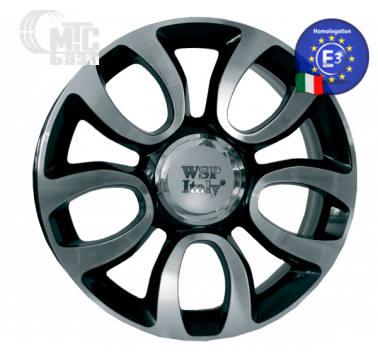 Диски WSP Italy Fiat (W167) Ercolano 7x17 5x98 ET41 DIA58,1 (glossy black polished)